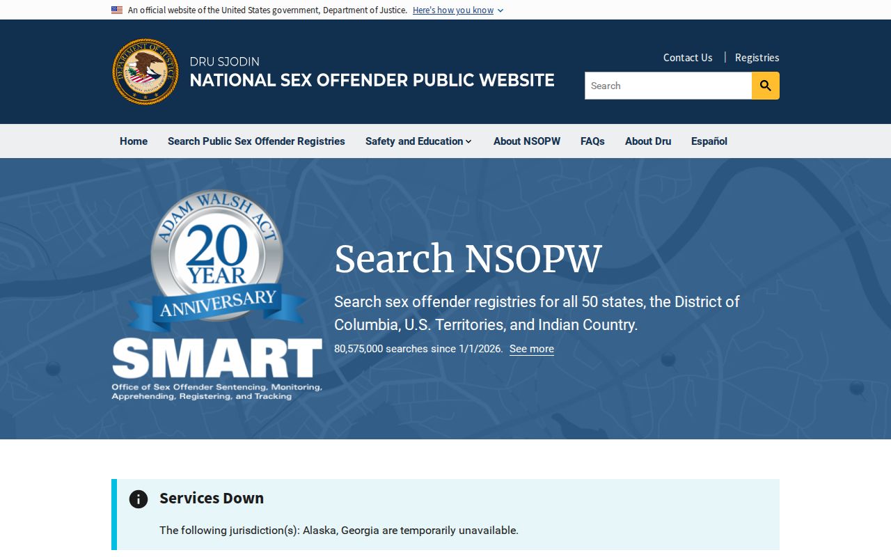 National registry search for records beyond Okeechobee County